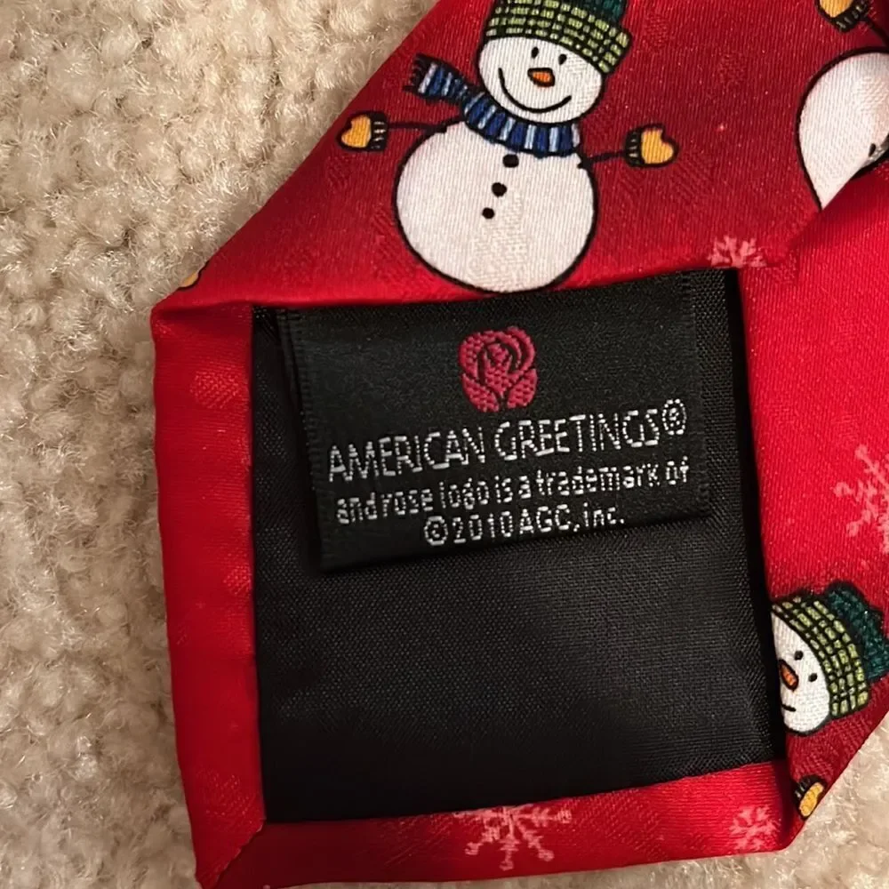 KIDS CHRISTMAS SNOWMAN TIE